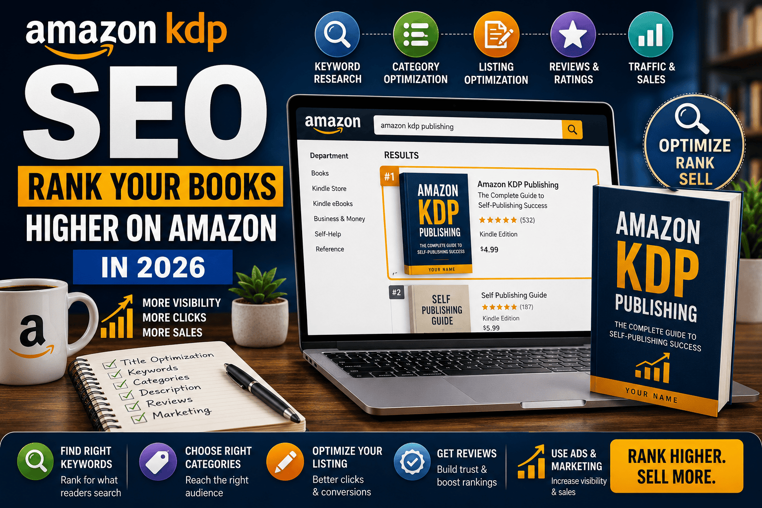Amazon KDP SEO: How to Rank Your Books Higher on Amazon in 2026