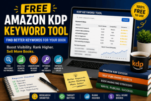 Free Amazon KDP keyword tool for finding relevant book keywords and improving KDP SEO
