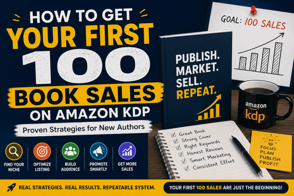 How to get your first 100 book sales on Amazon KDP