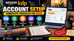 Amazon KDP account setup checklist for new authors in 2026
