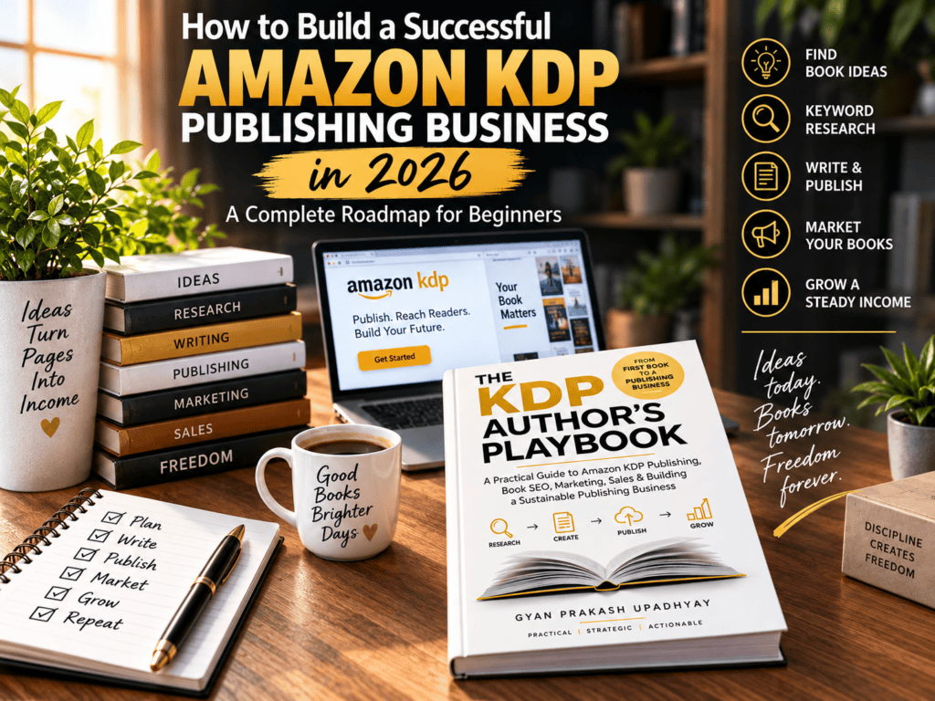 How to build a successful Amazon KDP publishing business in 2026 with book research, keyword research, publishing and marketing