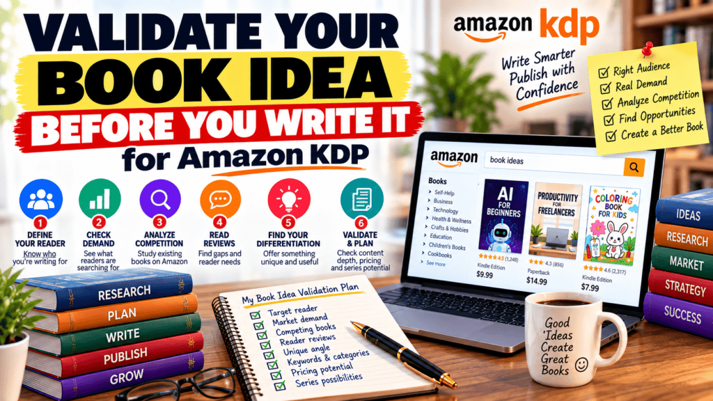 Validate your book idea before writing it for Amazon KDP