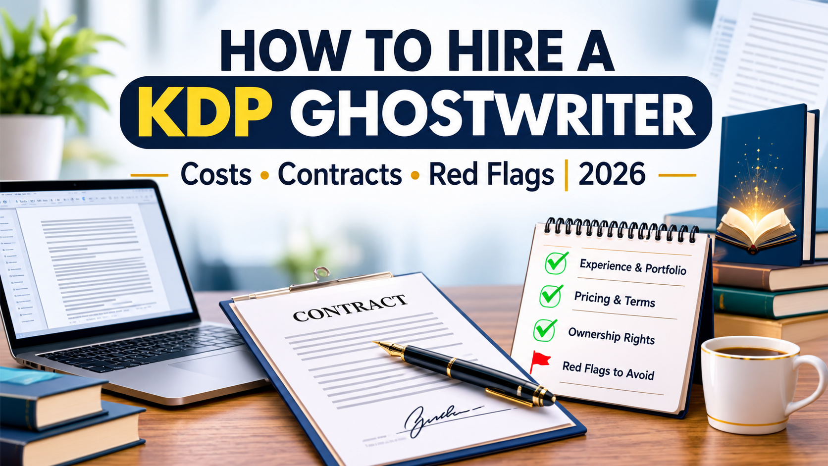 How to Hire a KDP Ghostwriter: Costs, Contracts and Red Flags (2026)