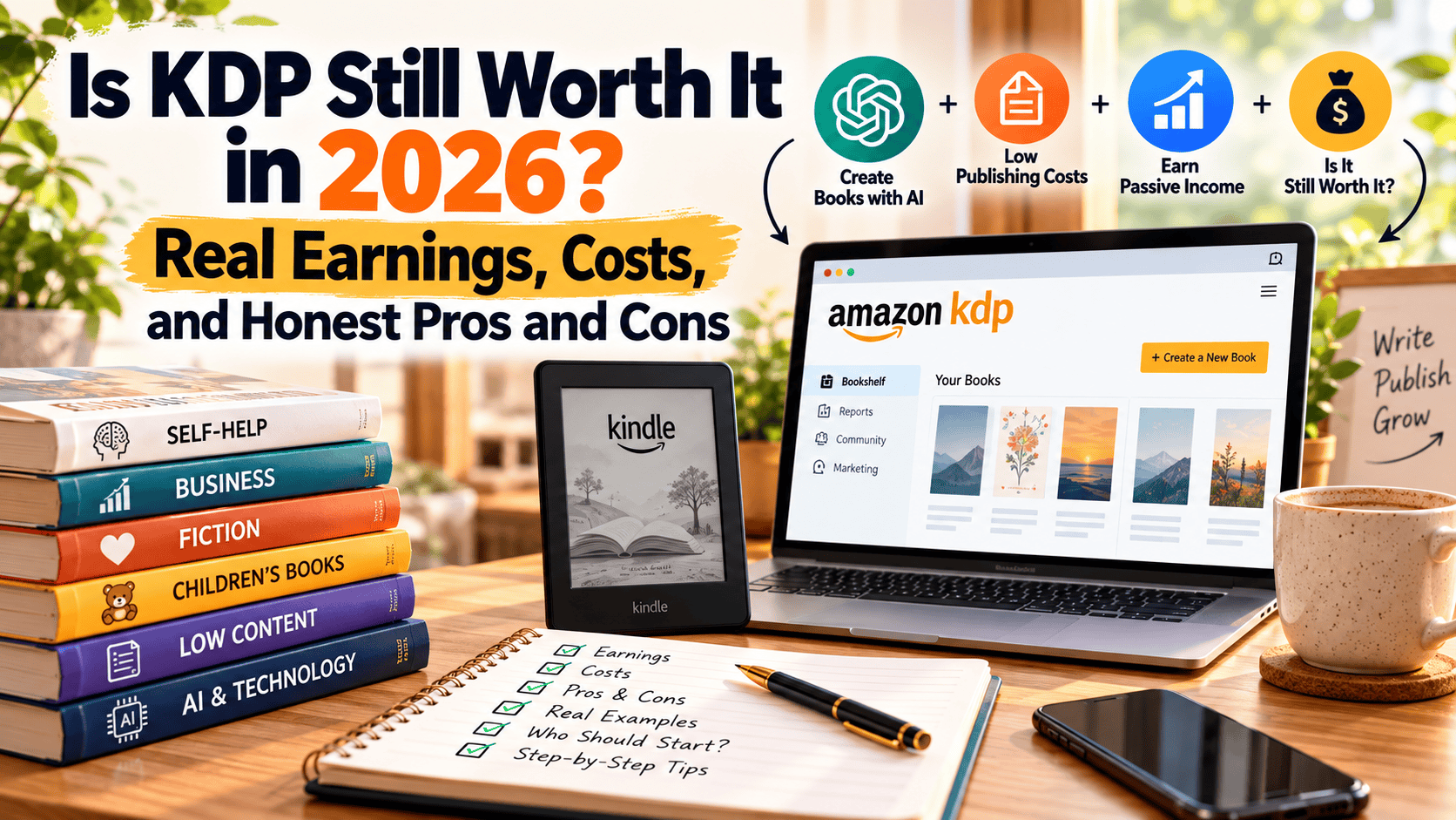 Is KDP Still Worth It in 2026? Real Earnings, Costs, and Honest Pros and Cons